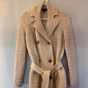 Ann Taylor Double-breasted Belted Cardigan